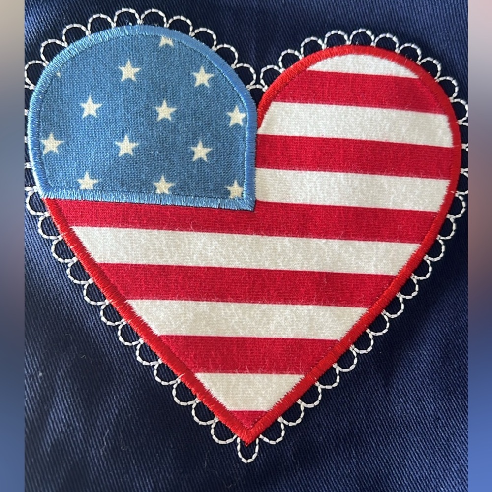Navy Blue Heart Bodysuit for Kids
